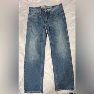 Men’s Rock & Roll Denim Vintage ‘46 Dark Revolver Slim Straight Jeans 30X30